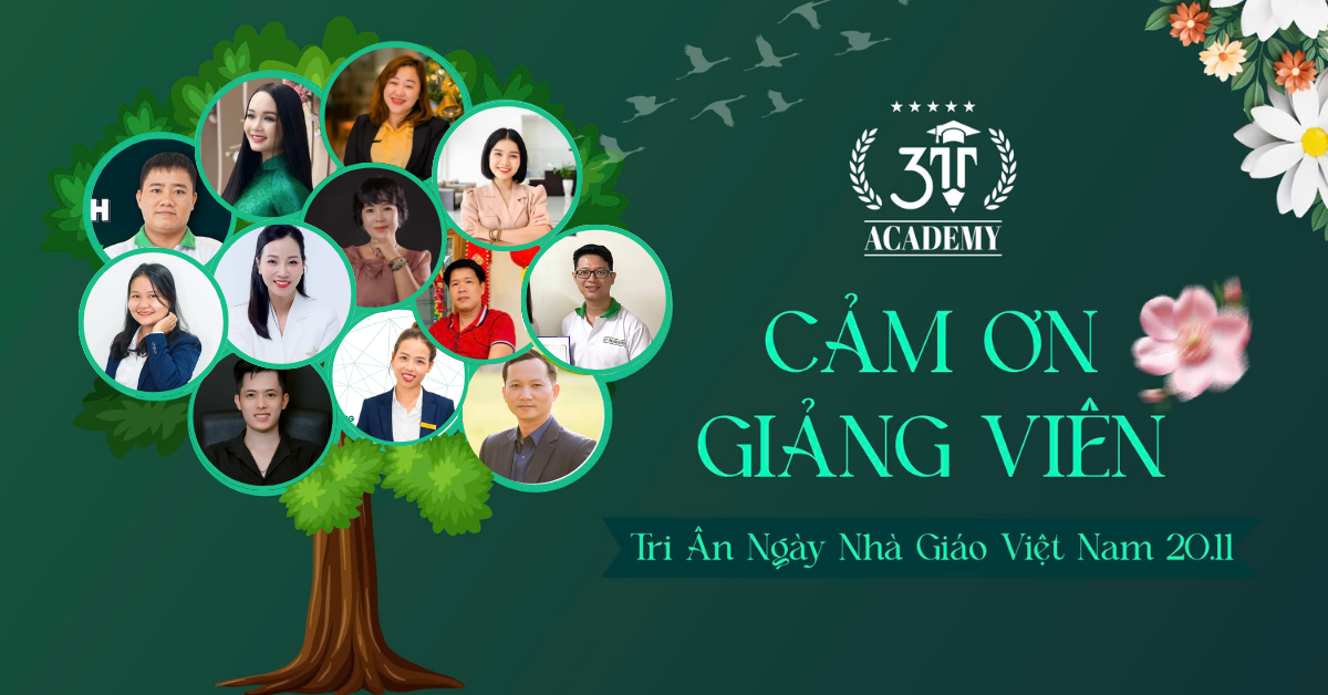 3T Academy chúc mừng ngày Nhà giáo Việt Nam