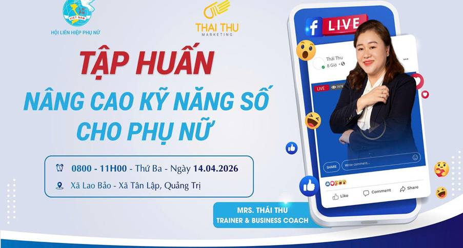 Chương trình đào tạo doanh nghiệp - Phụ nữ với kỹ năng số và bán hàng online