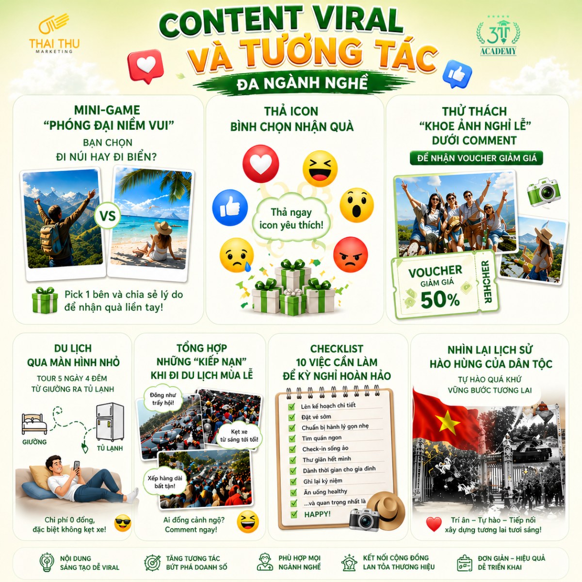 25+ Ý Tưởng Content Marketing 30/4 - 1/5 Viral Đa Ngành Nghề [2026]